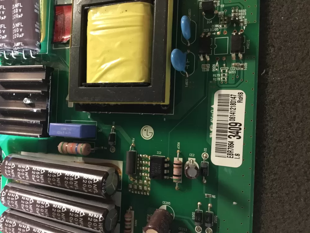 LG AP5977760 EBR78643409 PS11710898 Refrigerator Control Board AZ101911 | NR332