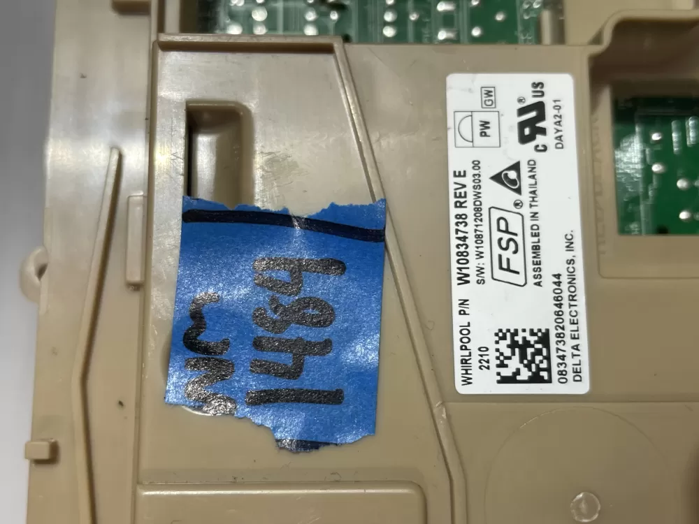 Whirlpool W10834738 W10876147 Dishwasher Control Board AZ190740 | Wm1484