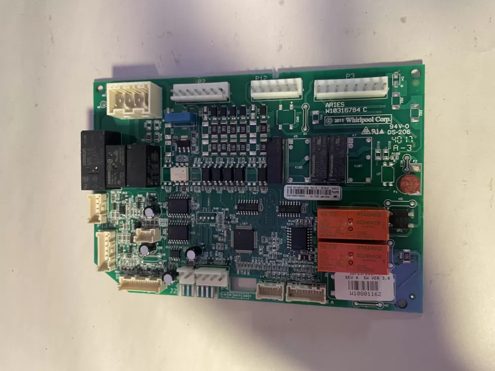 Whirlpool  KitchenAid W10801162  WPW10675033  AP6023728  4449160  PS11757074  W10675033  W10811365  W10852119 Refrigerator Control Board