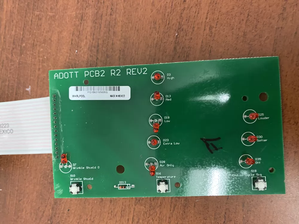 Whirlpool FG1063185695S CONTROL BOARD ADOTT