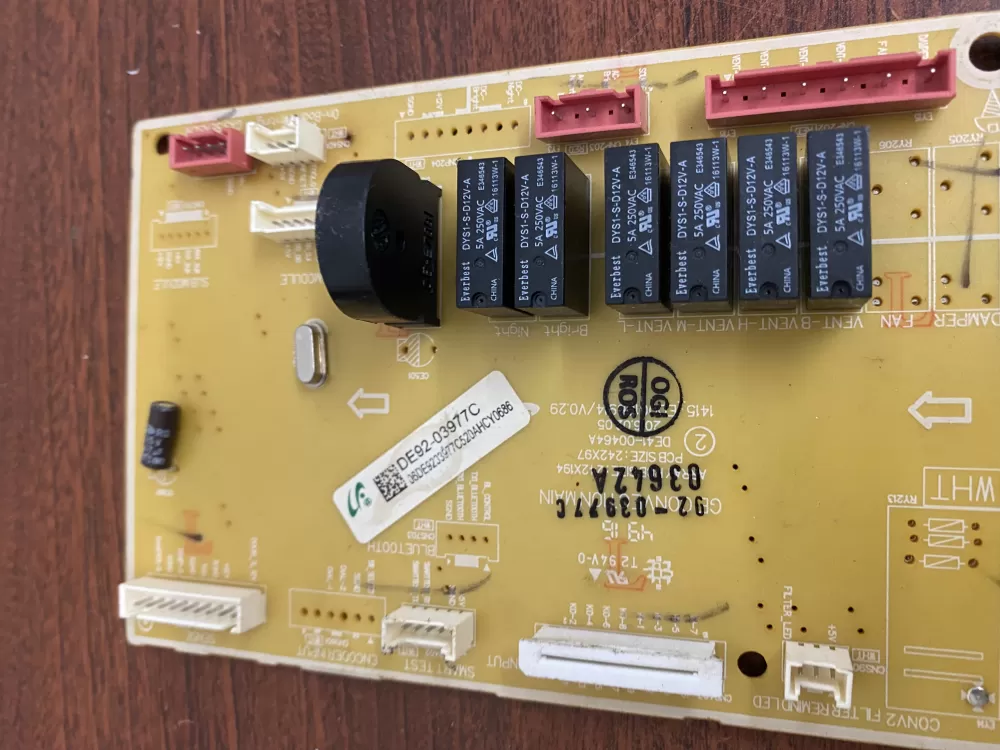 Samsung DE92-03977C Microwave Control Board Panel