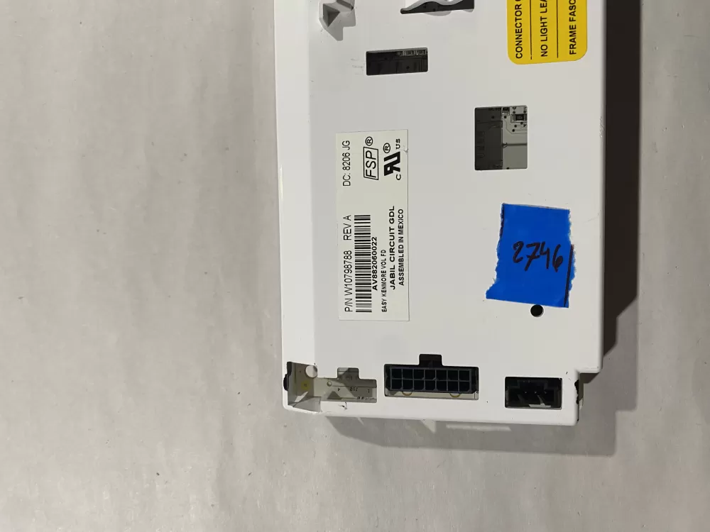Whirlpool W10822644 Refrigerator Control Board Dispenser AZ186727 | BK2746