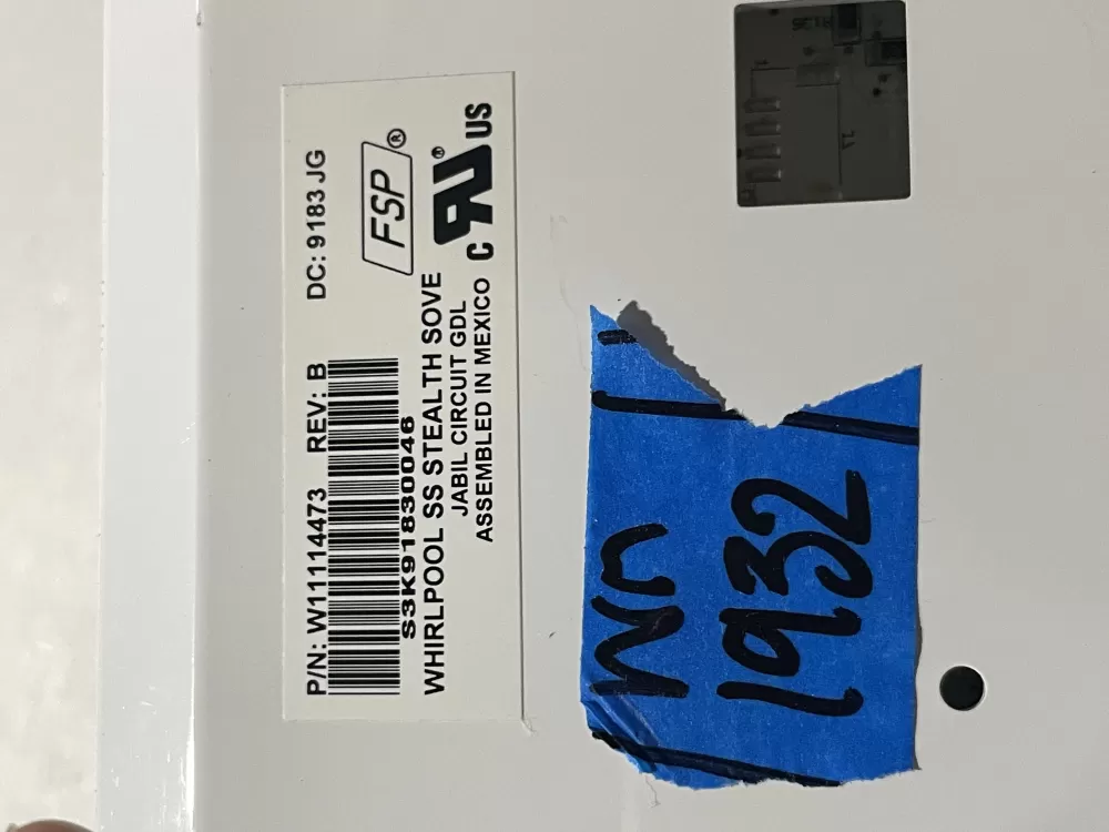 Whirlpool W10887493 W11043015 Refrigerator Control Board AZ227816 | Wm1932