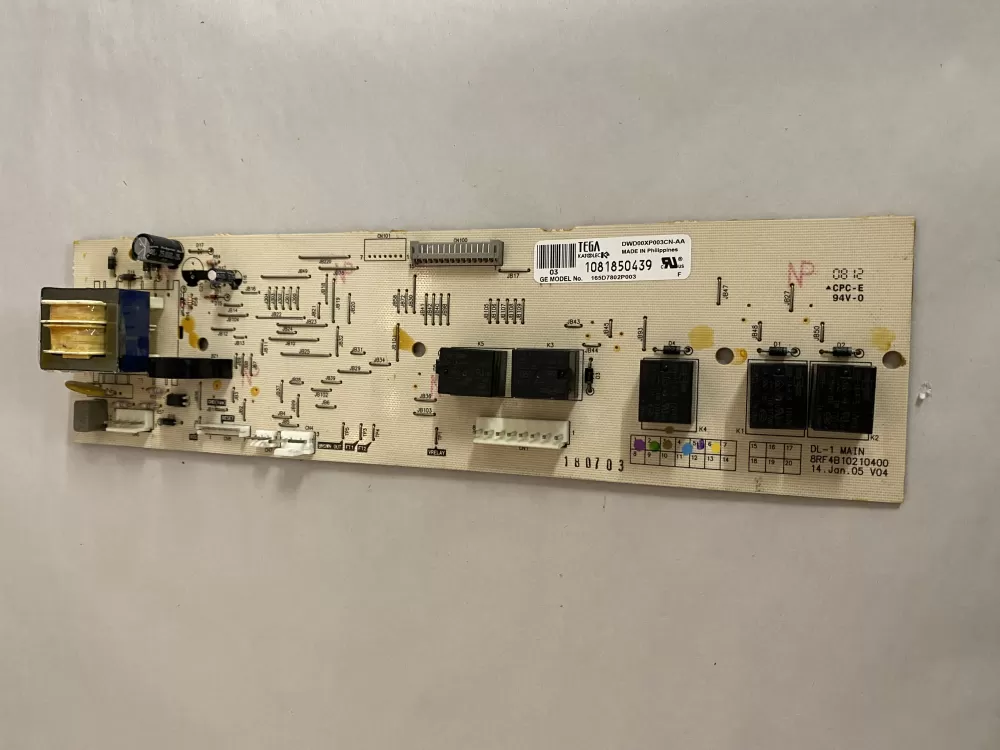GE 165D7802P003  WD21X10247 Dishwasher Control Board