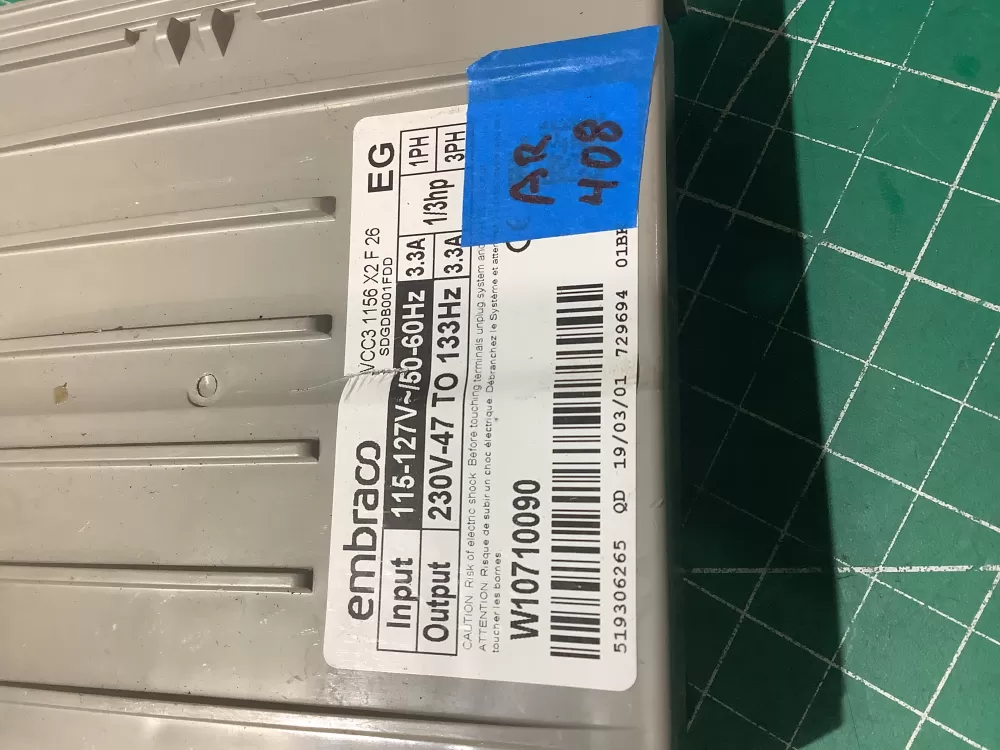 Kenmore W11087200 Refrigerator Control Board Inverter AZ194970 | AR408