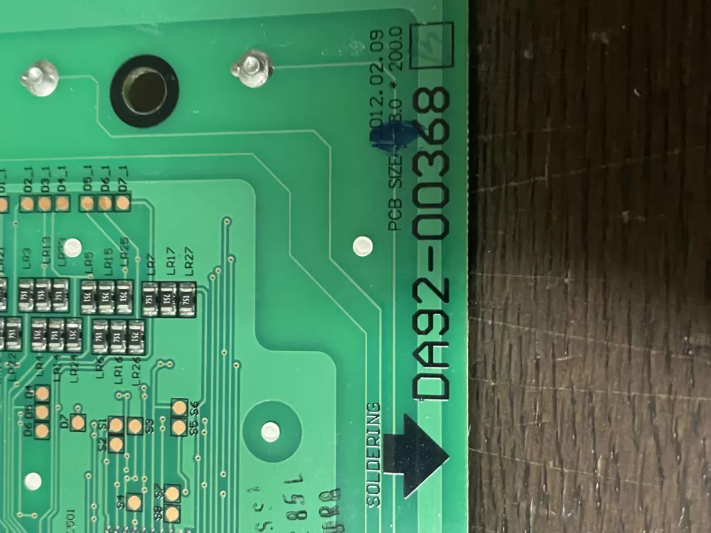 Samsung DA92-00368B Refrigerator Dispenser UI Control Board AZ42822 | Wm1748