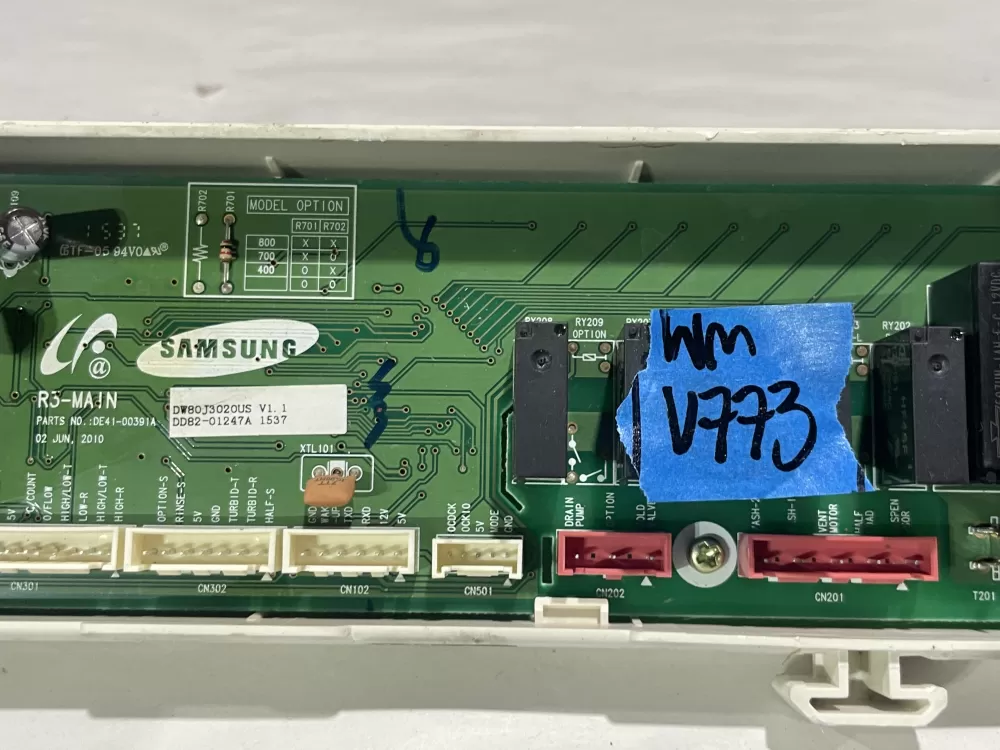 Samsung DD82 01247A AP5967364 4001405 Dishwasher Control Board AZ150368 | Wmv774
