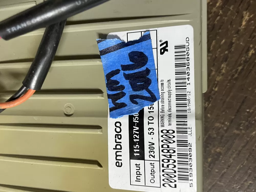 GE 519303092 Refrigerator Compressor Inverter Board AZ56794 | Wm2016