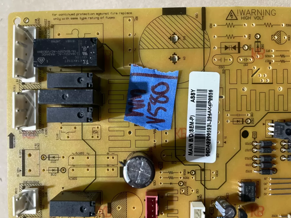 Samsung DA92 00593L Refrigerator Control Board AZ64753 | Wmv580