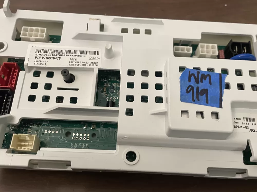 Whirlpool W10803586 W10841364 W10865064 Washer Control Board AZ102142 | Wm919