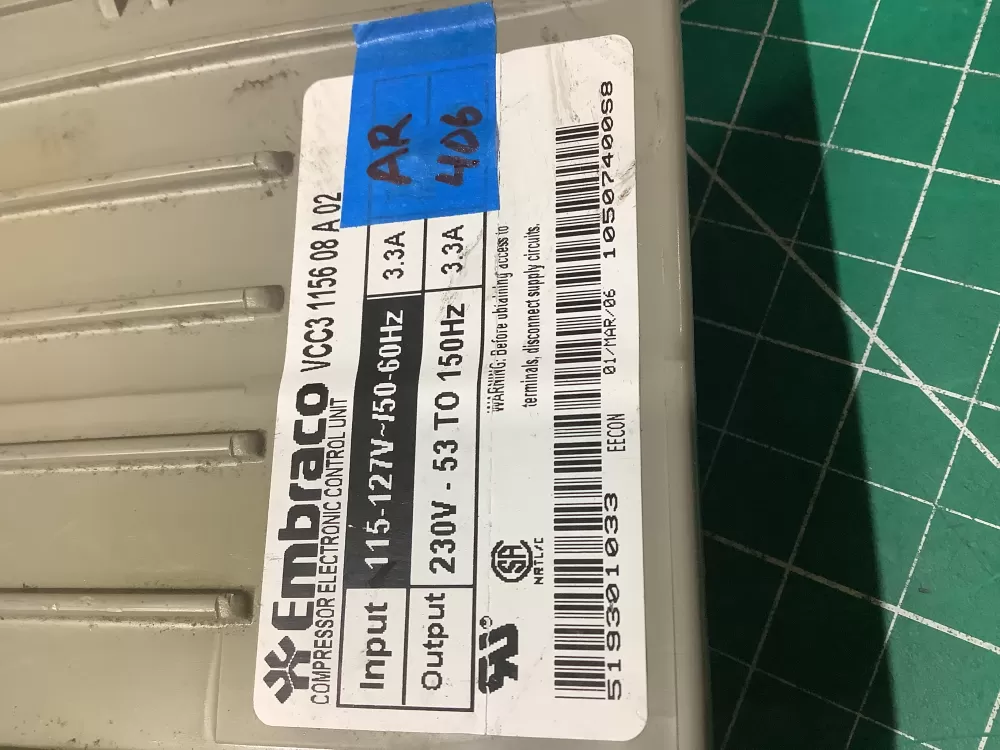 Frigidaire 519301033 Refrigerator Inverter Control Board AZ194978 | AR406