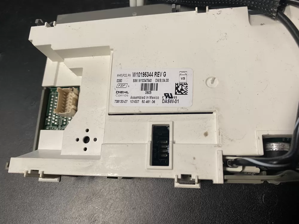 Kenmore W10195344 WPW10195344 PS11750050 Dishwasher Control Board
