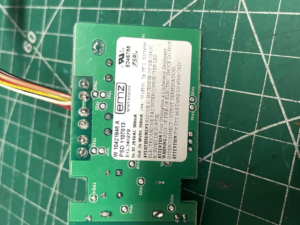 Whirlpool W10306786 Refrigerator LED Inverter Board Box AZ211086 | Wm1611