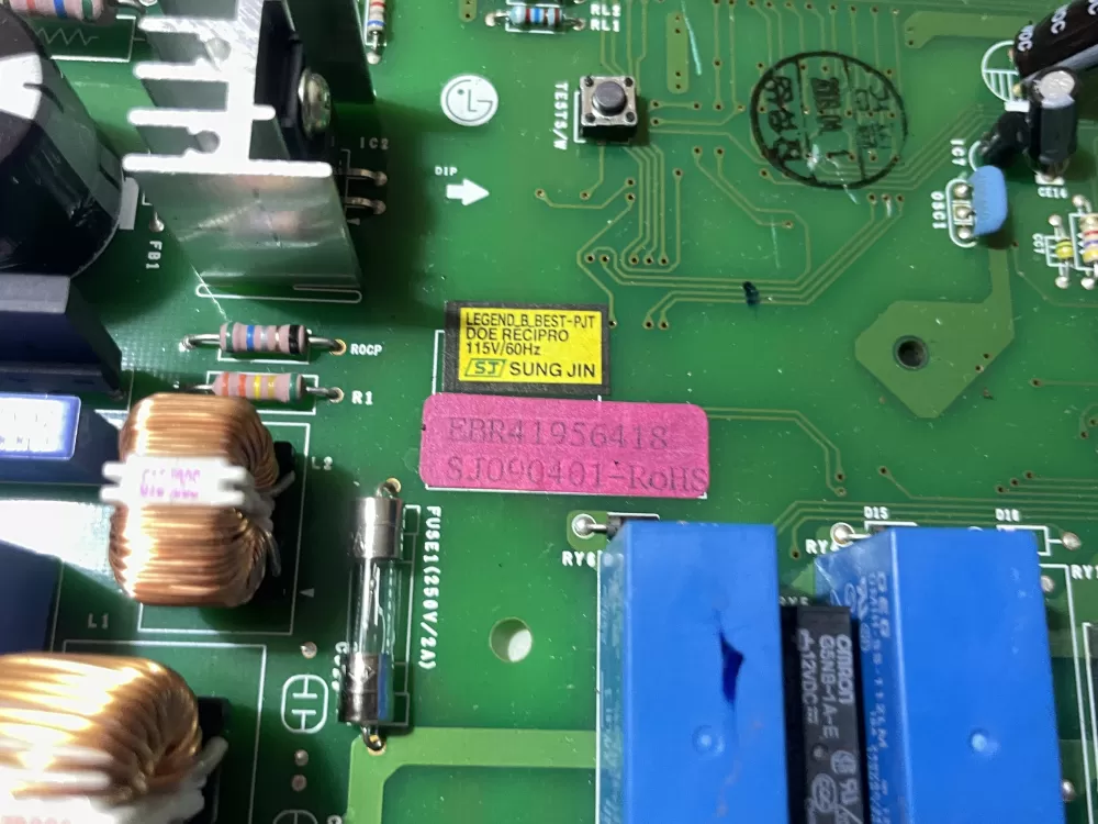 LG Kenmore AP4671992 EBR41956418 Refrigerator Control Board AZ107021 | Wm1359