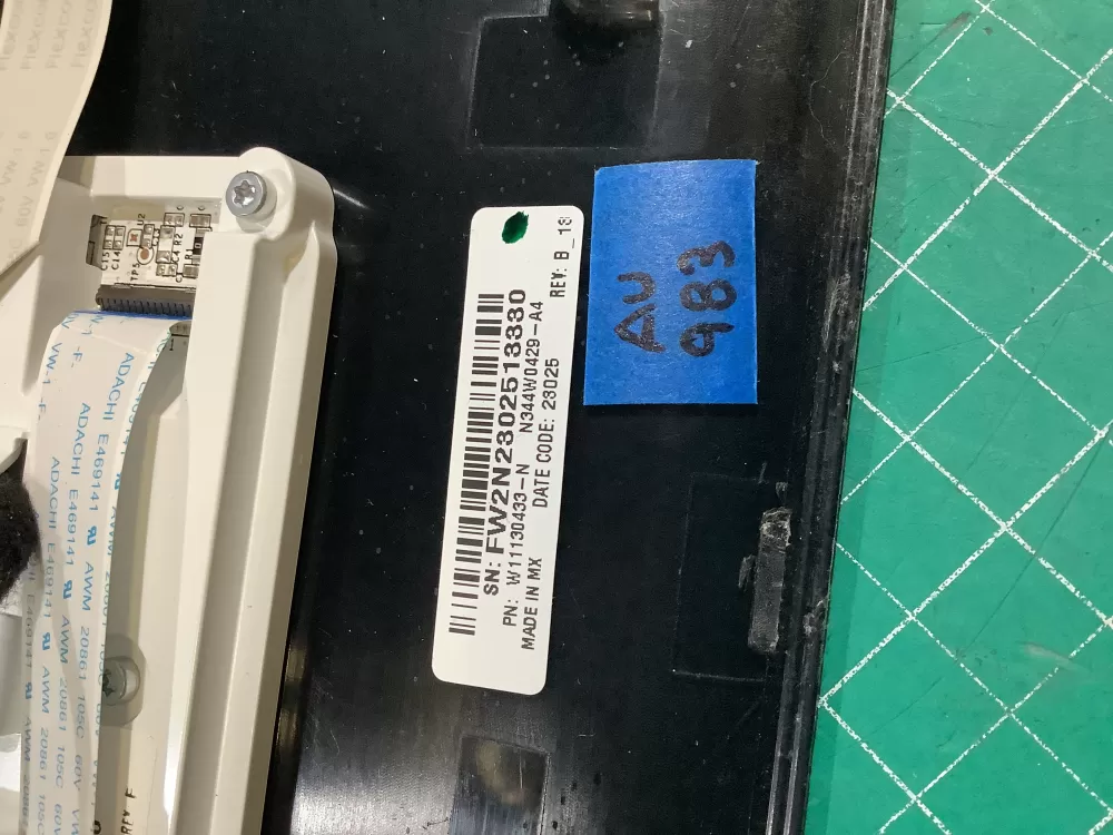 Washer Control Board Touchpad Panel User Interface W11130429 AZ229195 | ARV983