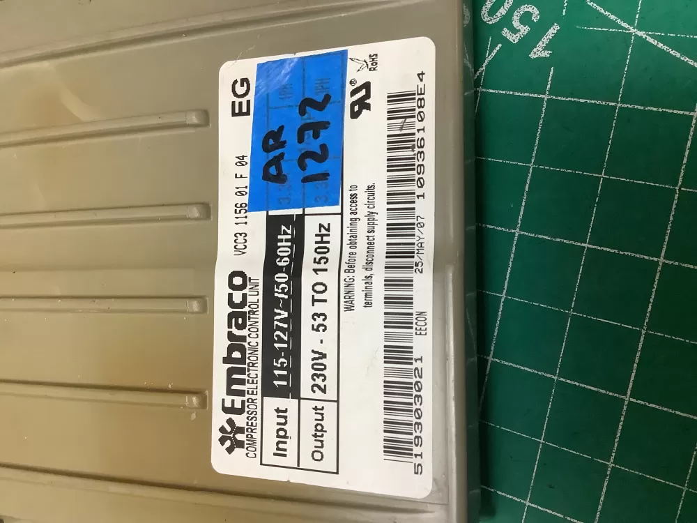 GE 519303021 Refrigerator Invter Control Board AZ227075 | AR1272