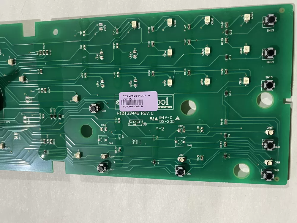 Whirlpool W10544207 Washer Board Control AZ188789 | BK471