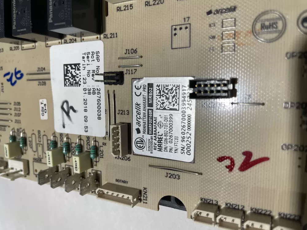 Beko Blomberg Control Board 0267000399 AZ124132 | KMV661