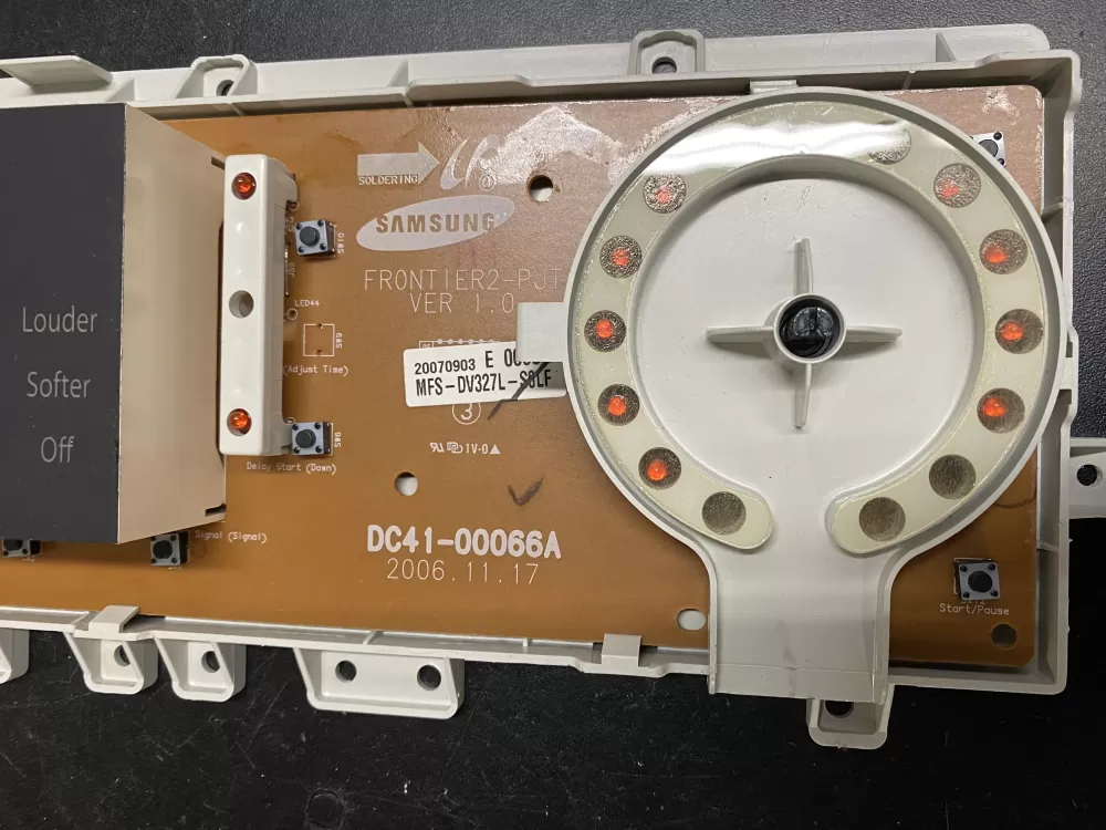 Samsung DC41-00066A Washer Control Board