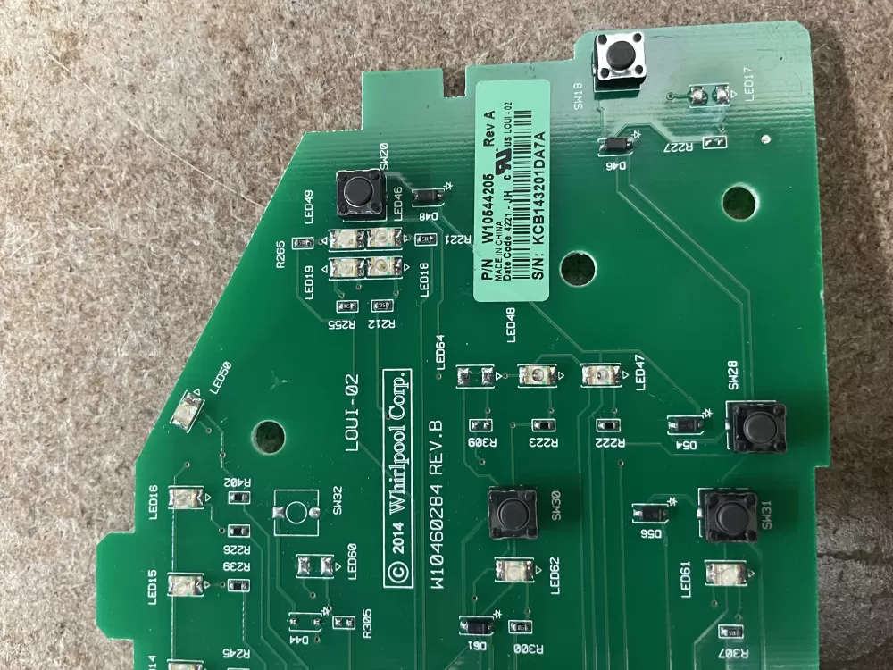 Whirlpool W10544205 WPW10536854 W10536854 Washer Control Board AZ9400 | KM1372