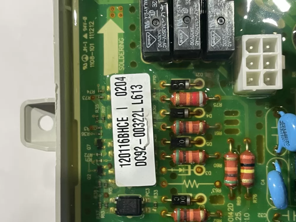 Samsung DC92 00322L Dryer Control Board AZ185037 | Wm781