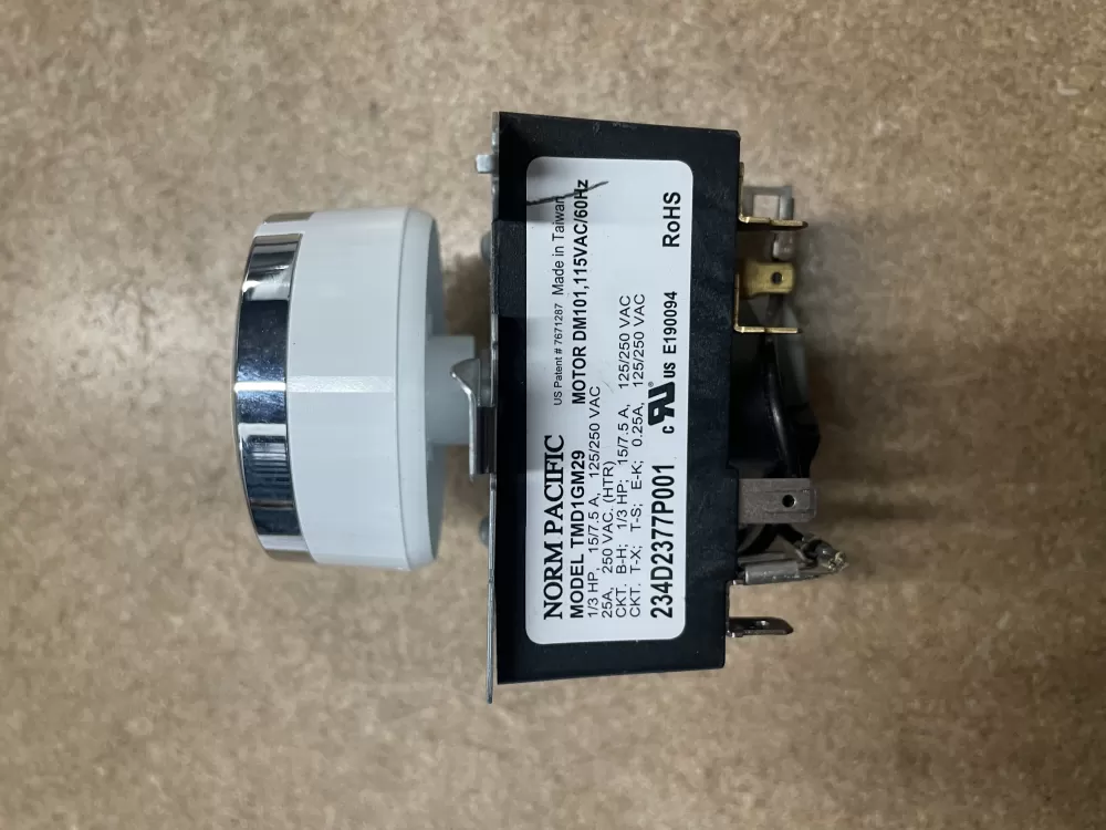 GE AP6027534 WE04X24551 PS11759041 234D2377P001 Dryer Timer AZ8303 | KM1537