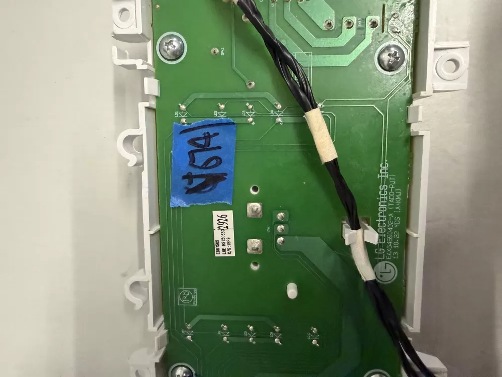 Kenmore EBR75092926 Washer Control Board UI Display AZ228774 | KMV674