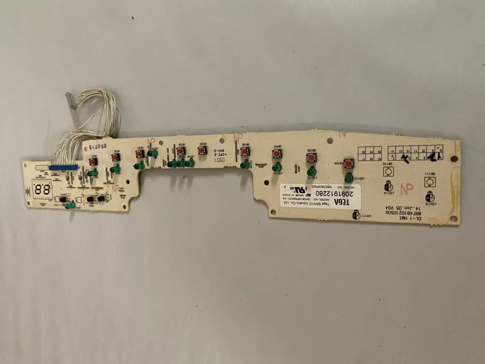 GE 165D7803P001  WD21X10378  165D7803P003  109820945  8RF4B10210500 Dishwasher Control Board