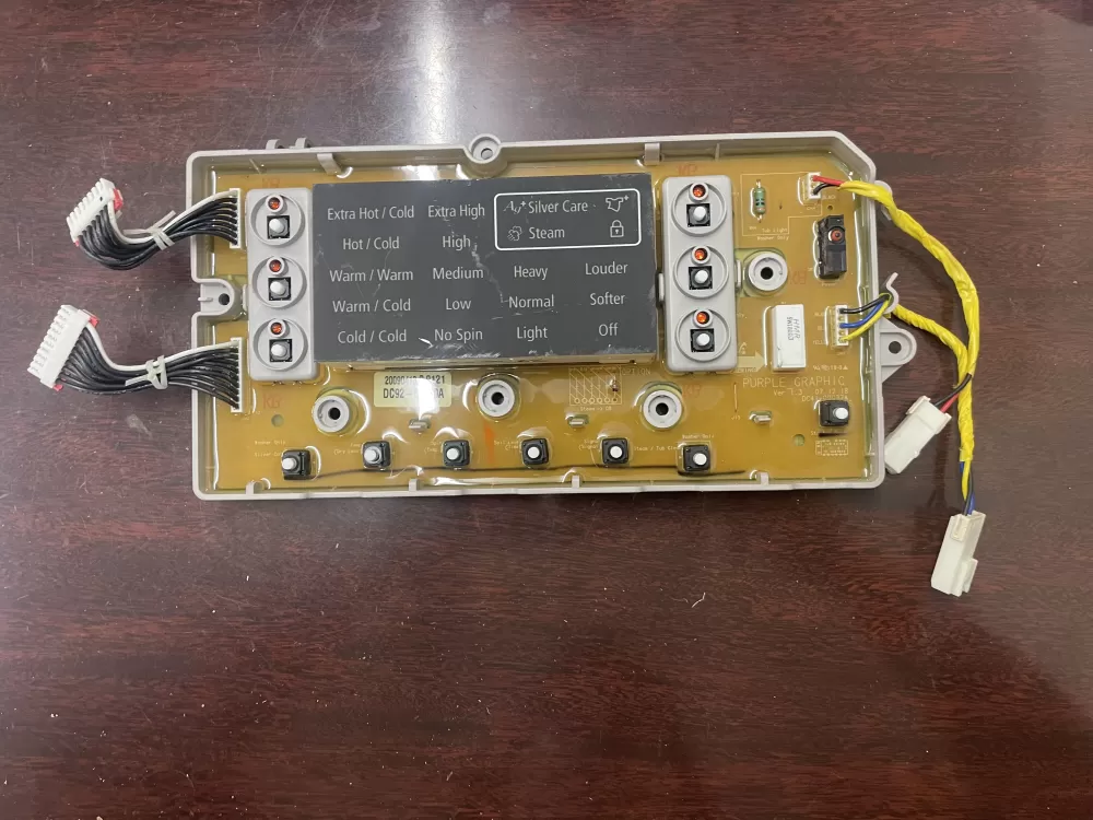 Samsung DC92-00130A  DC92-00125A Washer UI Control Board