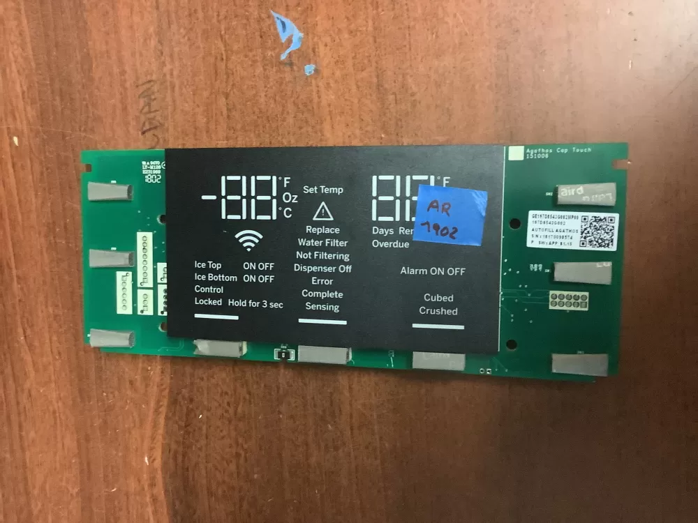 GE 200D5948P011 Refrigerator Display UI Control Board AZ195725 | AR1902