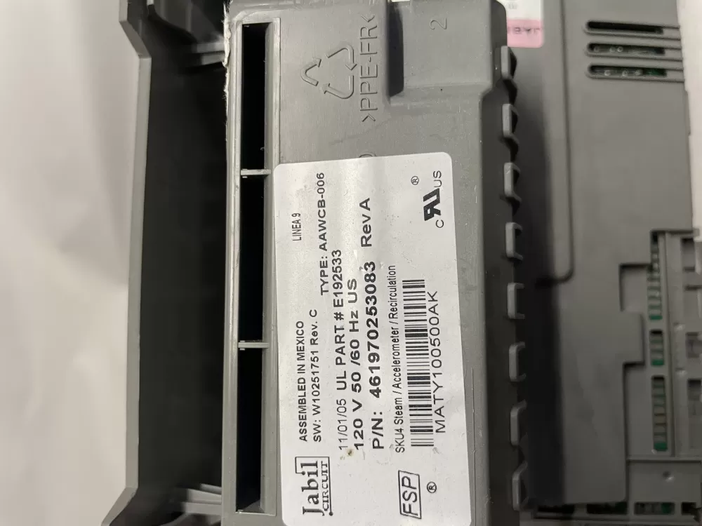 Whirlpool 461970253083 AAWCB-006 Washer Control Board AZ227159 | Wmv614
