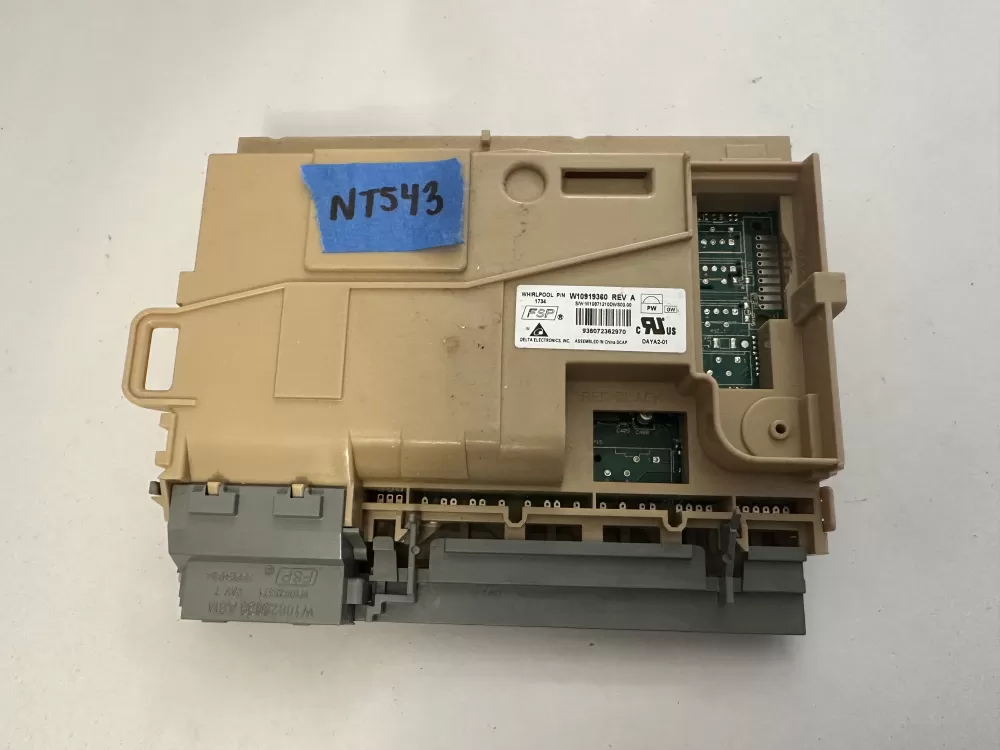 Whirlpool W10919360 W11087226 Dishwasher Control Board # AZ1896 | NT543