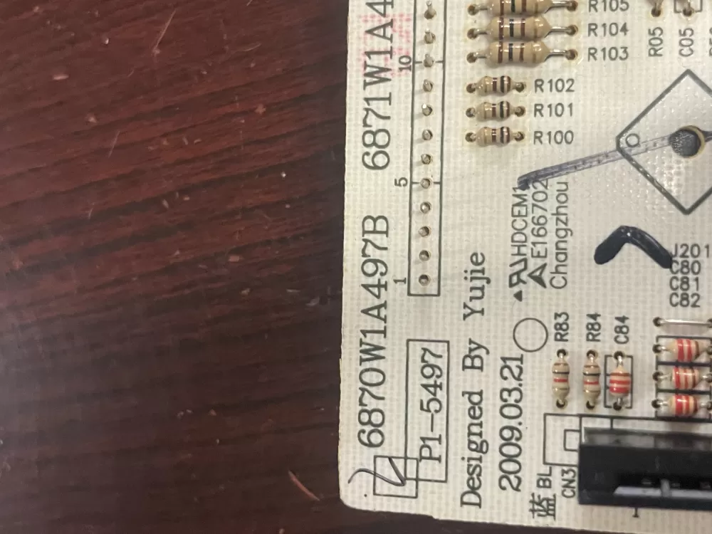 LG 6870W1A497B Microwave Control Board AZ83101 | Wm70