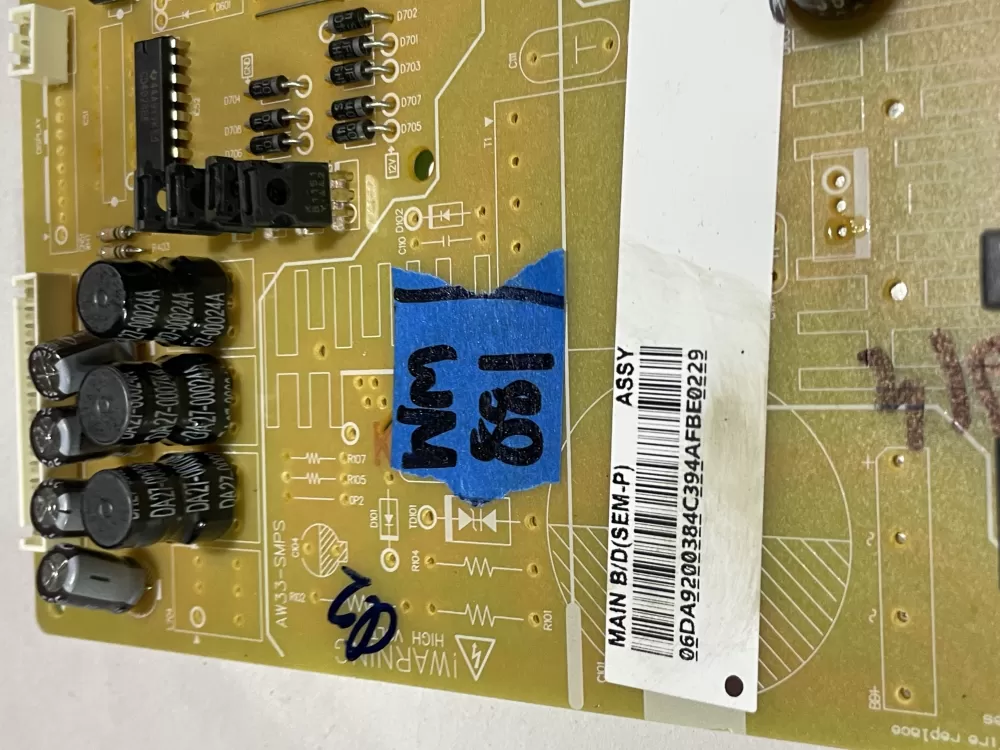 Samsung AP5962147 DA92 00384C Refrigerator Control Board AZ152255 | Wm881