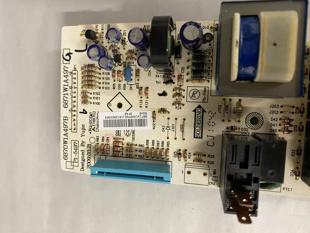 LG 6871W1A497A 6870W1A497A ACM49437018 Microwave Control Board AZ217323 | BK1372