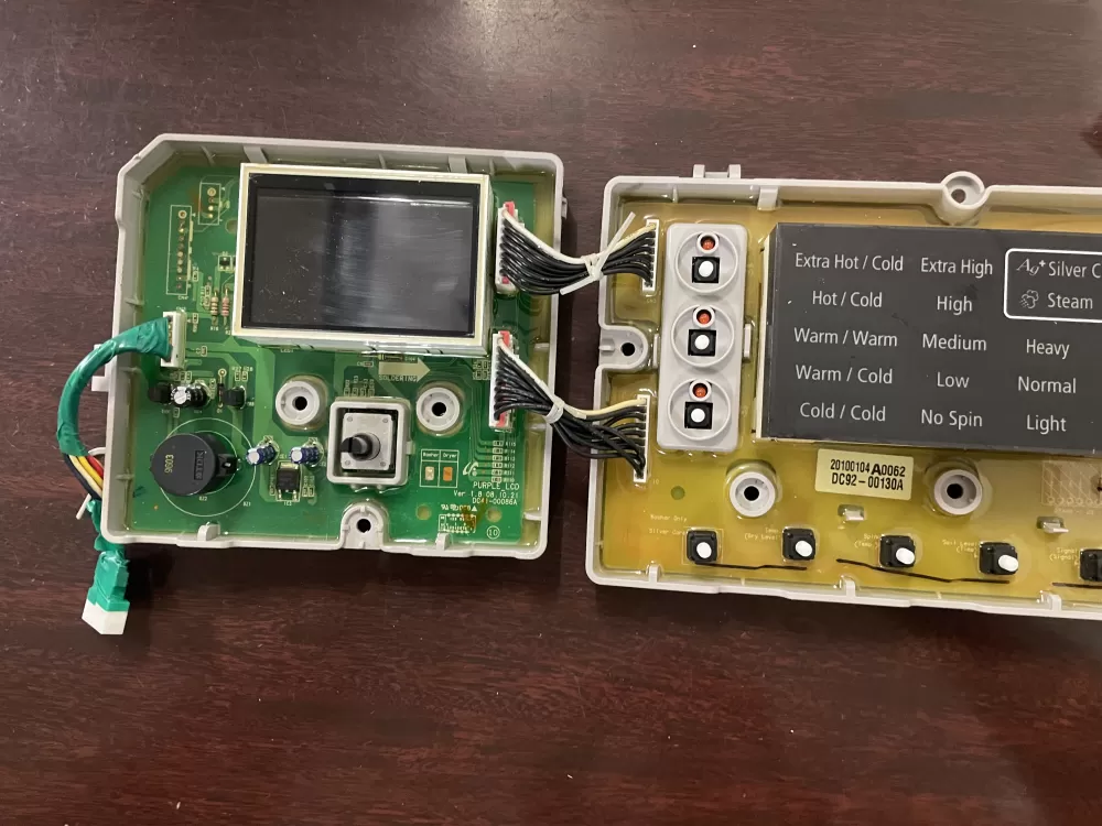 Samsung DC92-00130A  DC92-00125A Washer UI Control Board