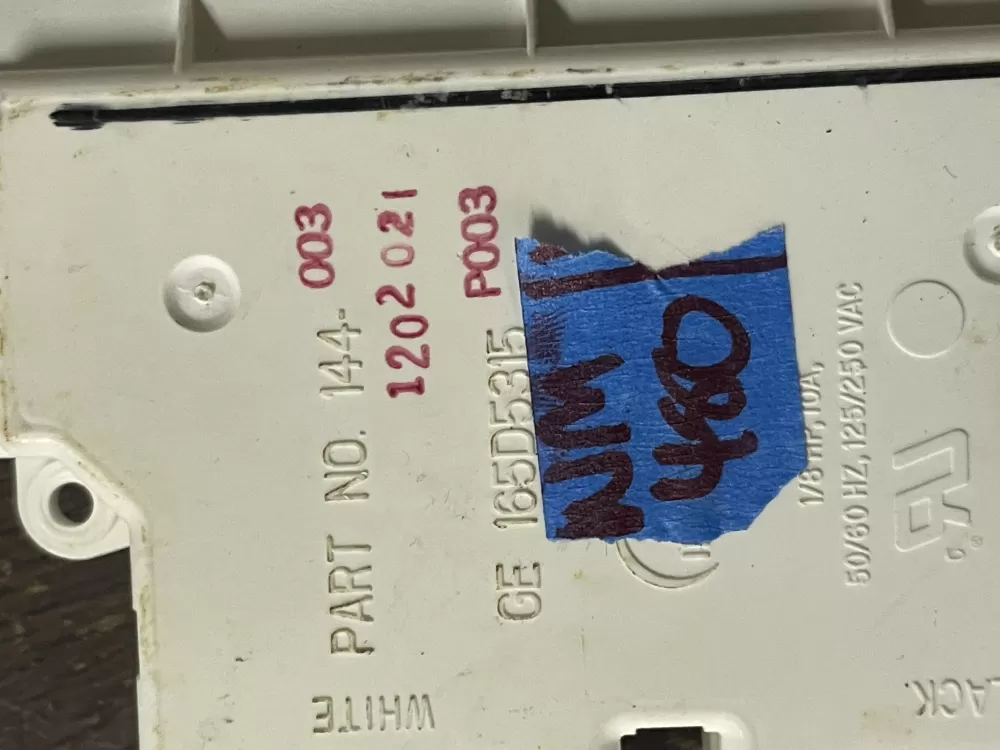 GE Hotpoint 165D5315P001 Dishwasher Timer AZ39165 | Wm480