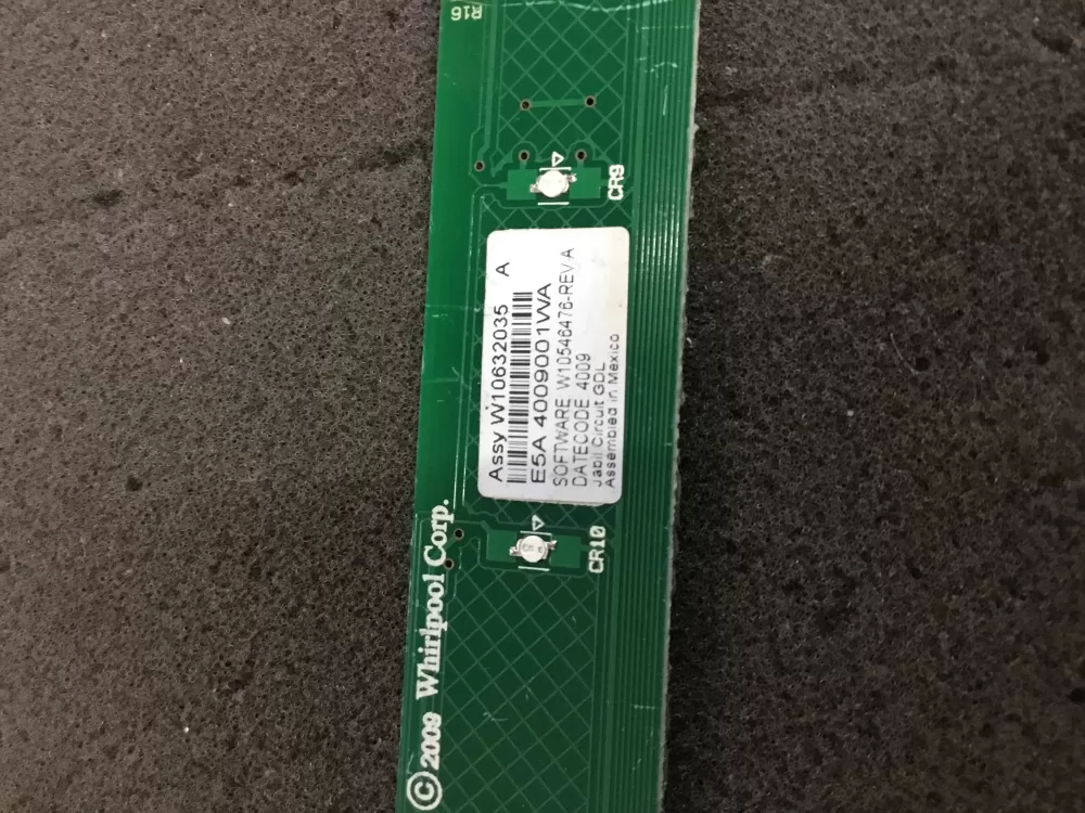 Whirlpool Control Panel - Part# W10632035 REV A AZ90548 | NR572