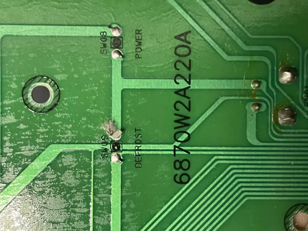 GE 00m0c06474e52853 P2 0220 Microwave Control Board Key Panel AZ7725 | WM1615