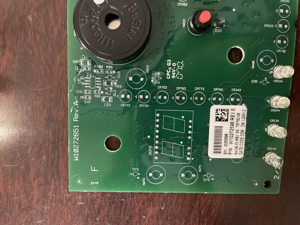 Whirlpool W10272598 Dryer Control Board AZ35955 | KM291