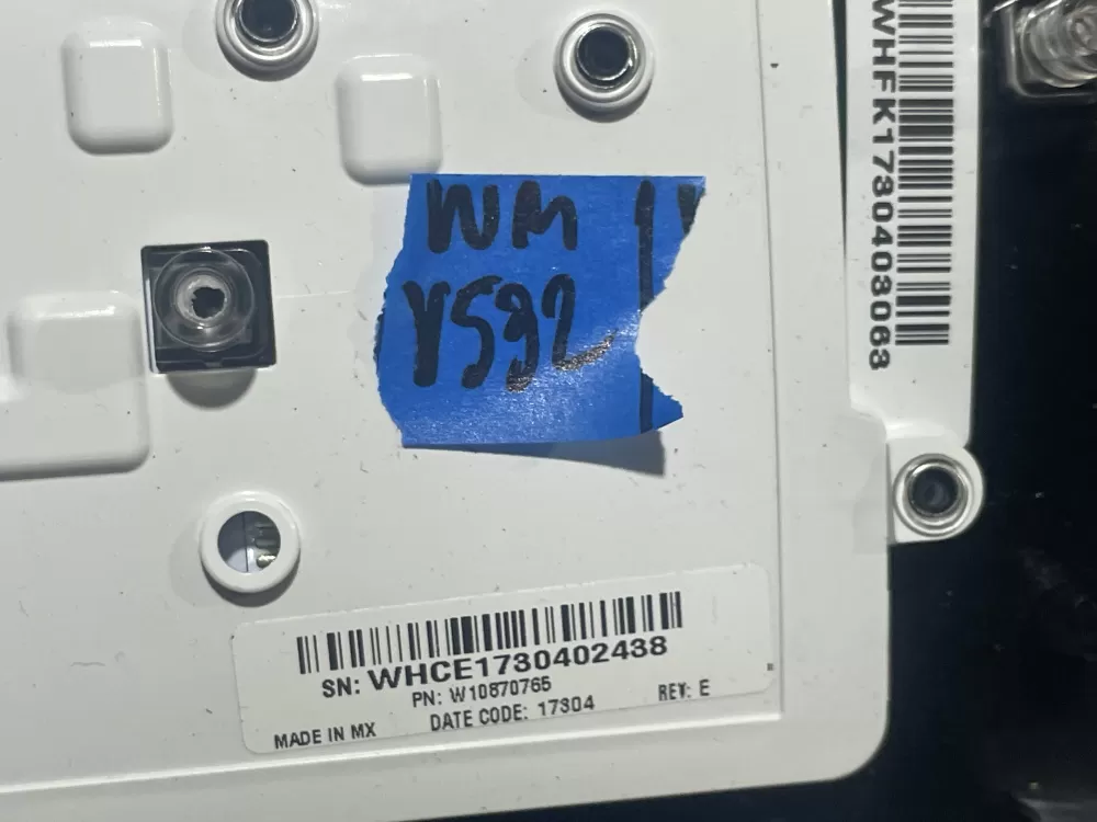 Whirlpool W10596694 W10870765 W11175821 Washer Control Panel AZ144949 | Wmv532