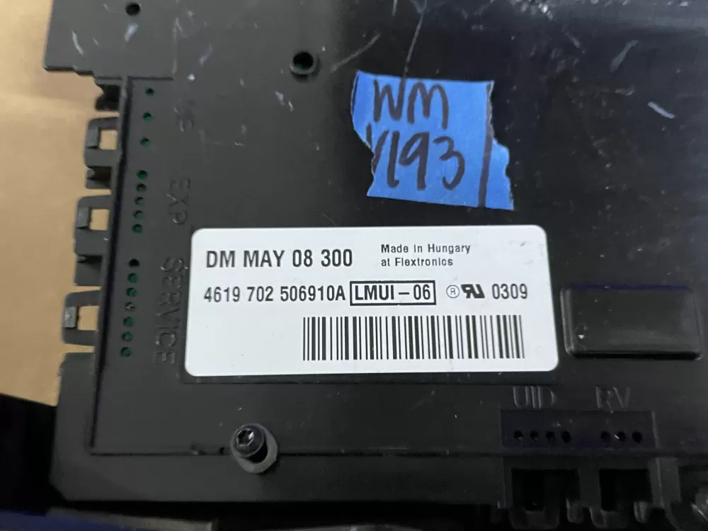 Maytag #WPW10248064 W10248064 Washer USER INTERFACE AZ102514 | Wmv193