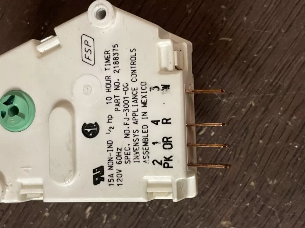 Whirlpool Kenmore W10822278 Refrigerator Defrost Timer AZ48688 | Wm1789