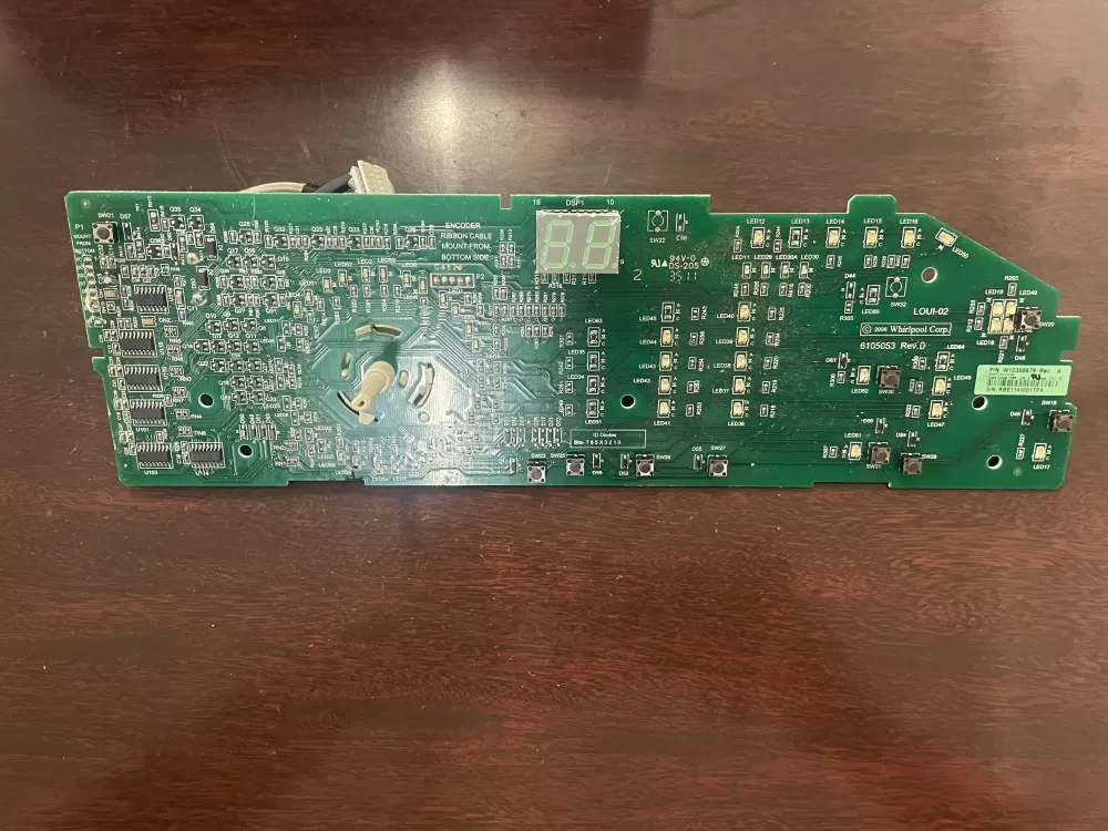 Whirlpool W10388679 W10388675 Dryer Control Board
