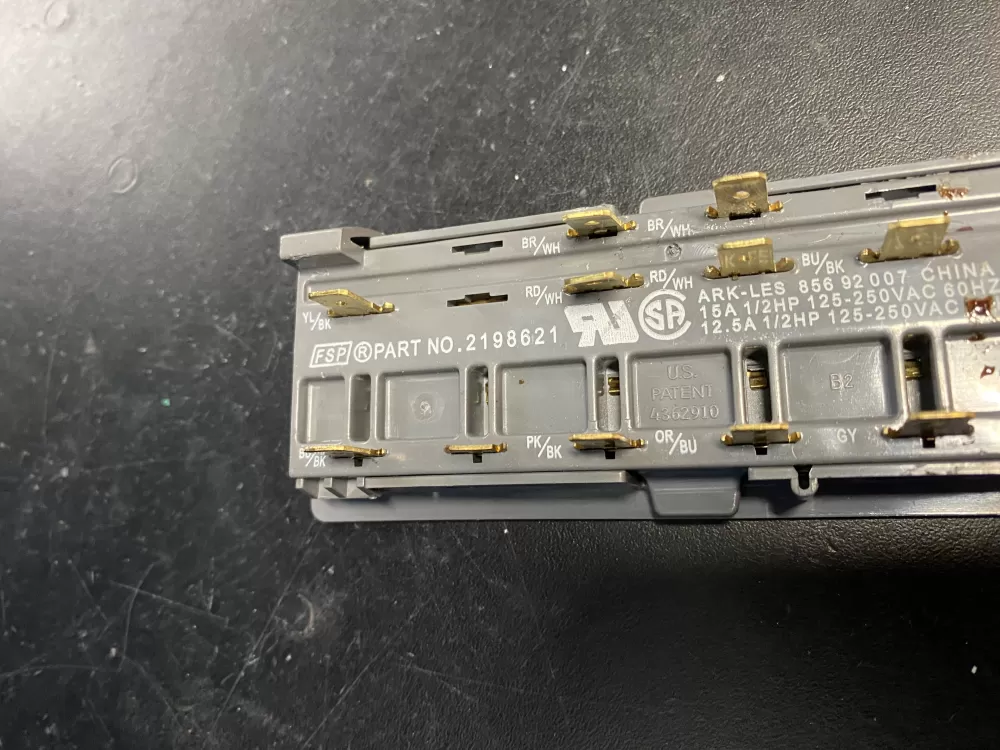 Whirlpool Maytag 2198621 Refrigerator Control Board Dispenser AZ23810 | BK757