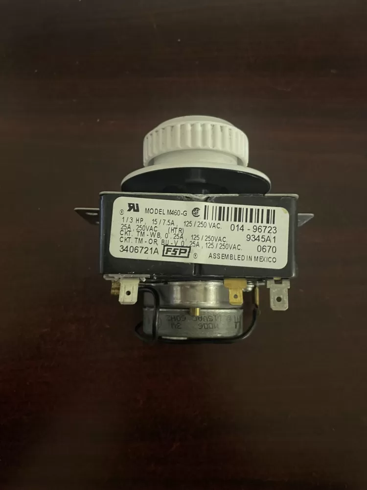 Whirlpool 3406721A AP3097855 3406721 WE04X10051 Dryer Timer AZ81634 | KM1789