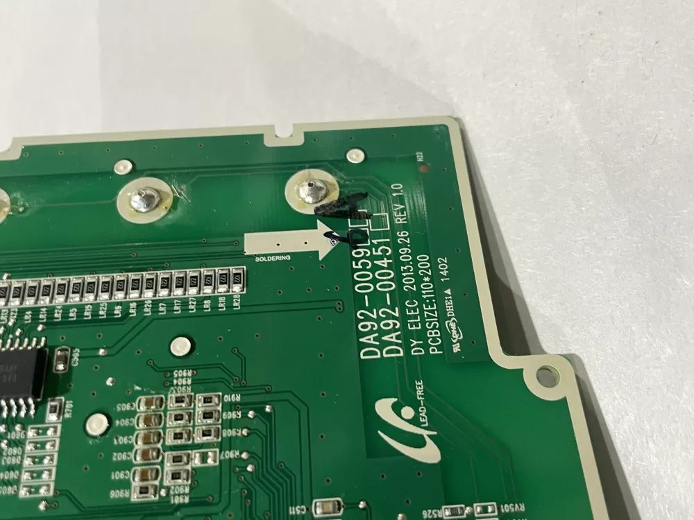 Samsung DA92-00596A Refrigerator Dispenser Control Board AZ183399 | Wm2702