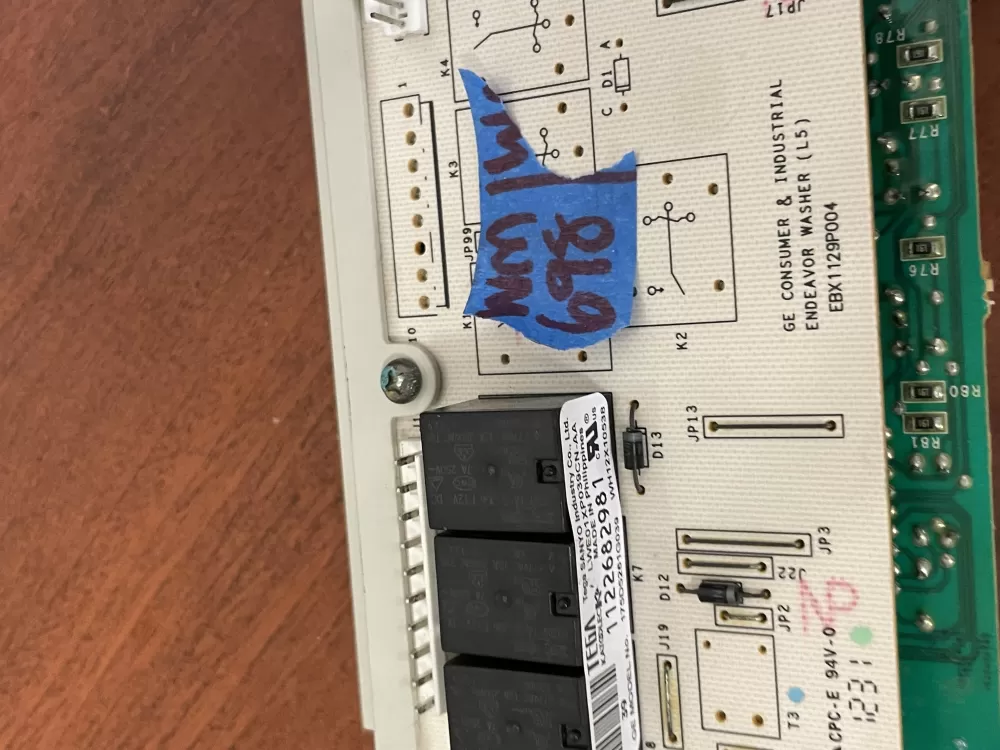GE WH12X10614 175D5261G039 EBX1129P004 Washer Control Board AZ47852 | Wm698