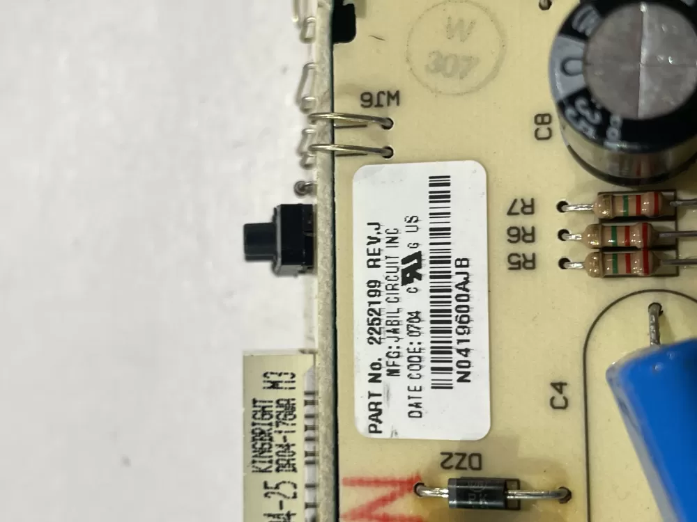 Refrigerator 2252199 2252140 Control Board AZ183417 | Wm2702