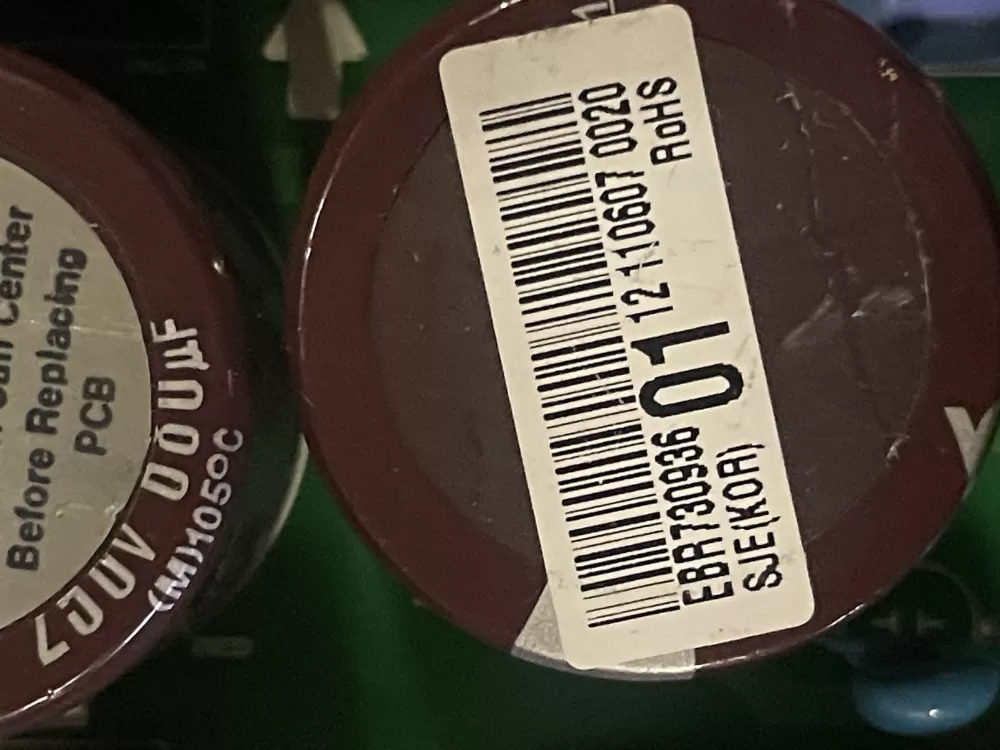 LG Kenmore EBR73093601 EBR73093606 Refrigerator Control Board AZ24734 | WM437